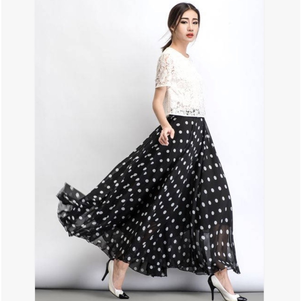Flowing Chiffon Maxi Skirt